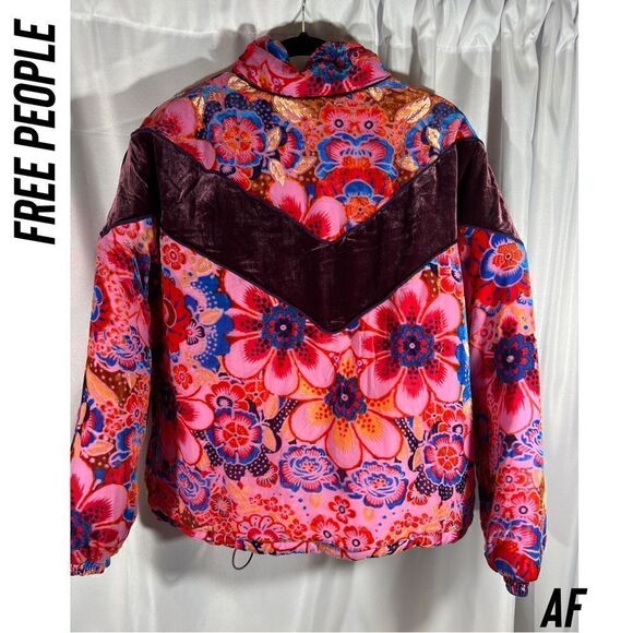 FREE PEOPLE SUN-VALLEY BOMBER JACKET NEW MEDIUM - Picture 5 of 5